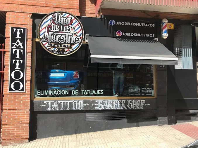 Exterior de la barbería